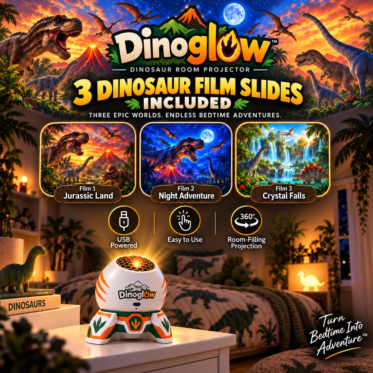 Proyector de Dinosaurio Dinoglow™